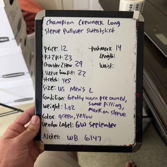 Champion Crewneck Long Sleeve Pullover Sweatshirt US Men's L - Picture 7 of 7